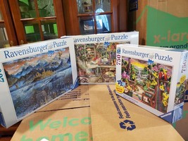 Ravensburger Lot of 3 Great Puzzles 2 (2000 Pieces) and 1 (750 Pieces)  New - $133.69