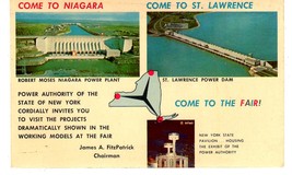 Niagra, New York - Postcard N.Y. World Fair - £1.72 GBP