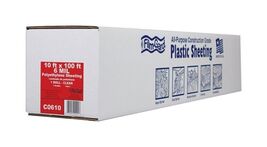 Plastic Sheeting 6 mil T x 100' L x 10' W Polyethylene Clear Film-Gard/P... - $24.75