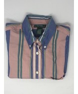 Ralph Lauren Women’s pink,blue, green stripe long sleeve button down Siz... - $43.32 CAD