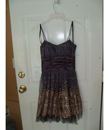 Morgan &amp; Co. Slate Gray W/Gold Dress Size 1/2 Women&#39;s NWOT LAST ONE $189.99 - £52.11 GBP