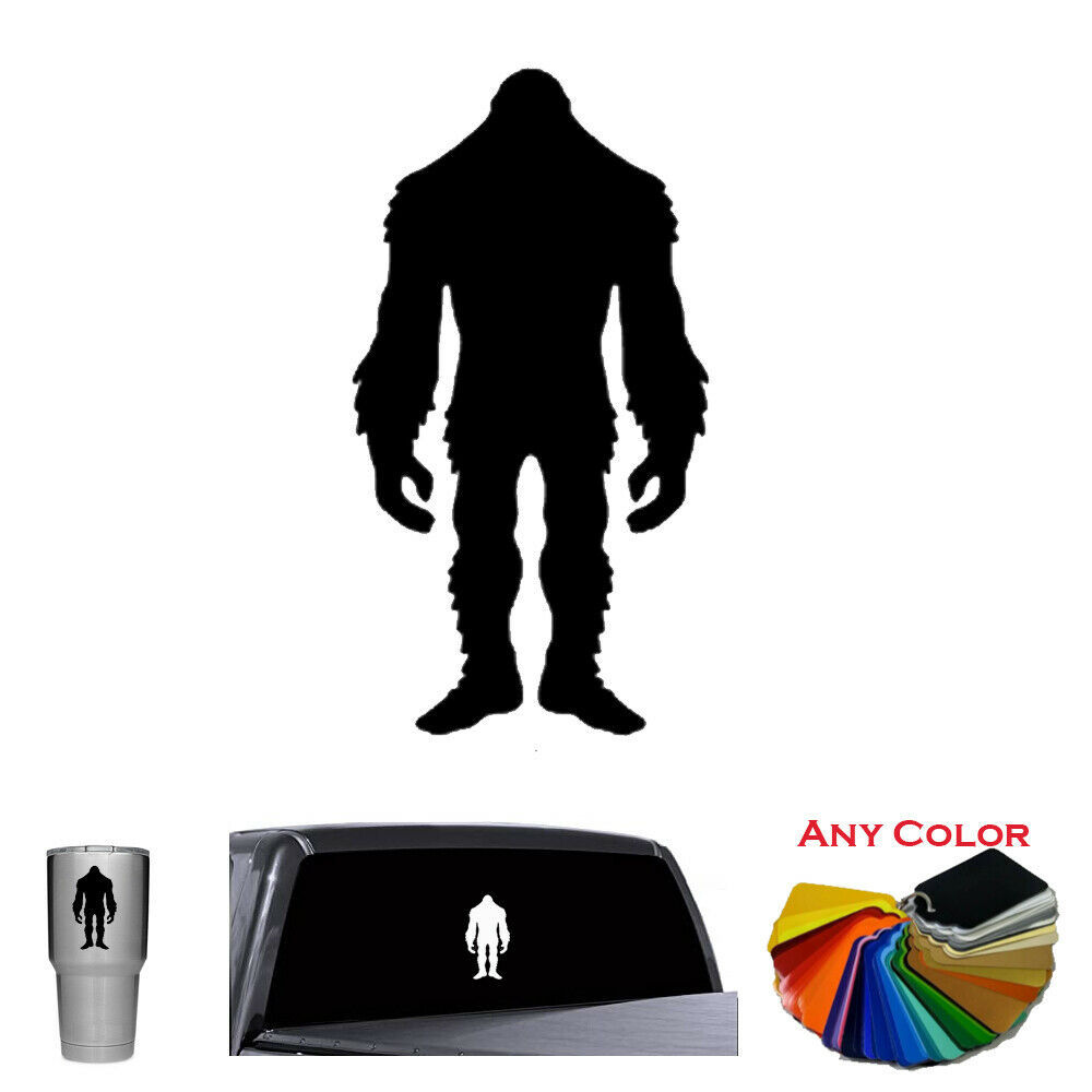 Bigfoot Sasquatch Decal  for Truck Car Window Hunter tumbler sticker v2