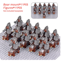 11+11 Pcs Knights Bull Guard Army lotr Cavalier Building Blocks Toys Fit... - £25.87 GBP