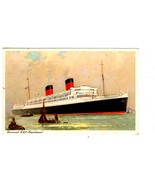 Cunard R.M.S. Mauretania Ship Postcard - $42.35 MXN