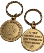 Always Remembered Forever Loved - A True Friend Dog Pet Memorial Key Chain - £5.18 GBP