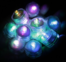 Multi-Color Changing LED superbright tealights, 12 - Candles Battery operated - £15.97 GBP