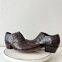 Rod Patrick Womens Brown Loafers 10 Caiman Leather Western Boots Slip On... - $391.05