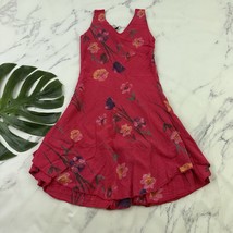 Charlie B Made in Italy Sundress Shift Dress Size P S New Pink Floral La... - $28.70