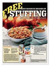 Colonial Cornbread Stuffing Recipe Campbell Soup Vintage 1985 Print Maga... - $9.70