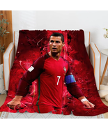 Sofa Blankets for Winter Cristiano Ronaldo Microfiber Bedding Custom War... - £51.49 GBP