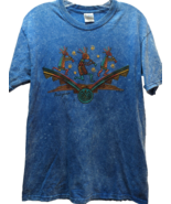 Kokopelli AZ T Shirt Men Women M blue acid wash 3-D Raised Print Aztec S... - $14.84