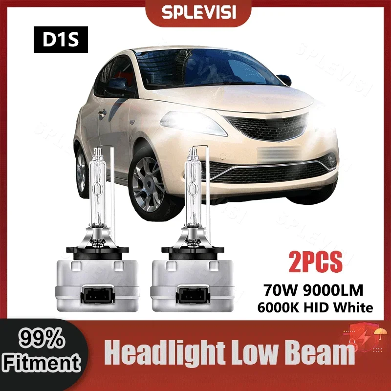 Plug And Play Headlight Low Beam D1S Xenon Light Bulbs For Lancia Ypsilon 2011 - £31.84 GBP