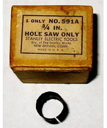  Hole Saw 3/4&quot; Stanley Electric Tool USA Made # 591A Drill Bit 16E - $6.16 CAD