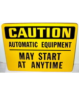Caution Sign 11 1/2&quot; Long 8 1/2&quot; Tall 1/8&quot; Thick New Heavy Duty Auto Equ... - €8,52 EUR