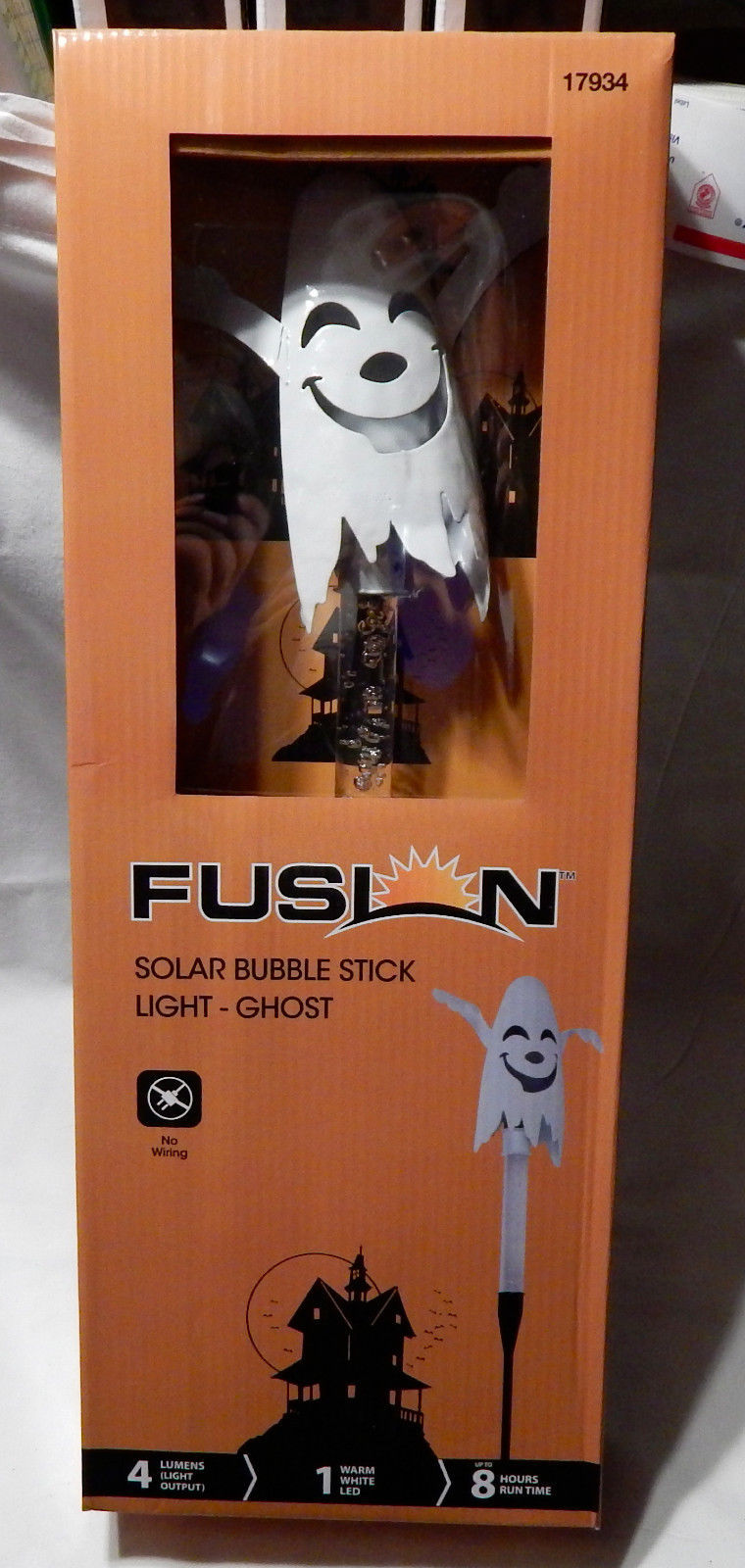 Solar LED Ghost Bubble Stick By Fusion #17934 37" Tall 8 Hour Run Time 4 Lume 9O