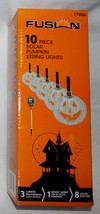 Solar LED Pumpkin String Lights Fusion 10pc #17850 8ft  4&quot;Long 8 Hr Run Time 9M - £12.38 GBP