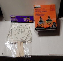 Halloween Foam Activity Kit &amp; Paper Stick Puppets By Creatology 4+Masque... - £6.18 GBP