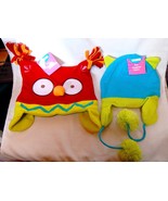 Creatology 2ea Knitted Winter Hats Ear flaps &amp; FLEECE OWL 3+ 31D - $7.89