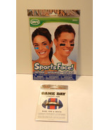 Savvi Sports Face Tattoos &amp; Game Day Lips Appliques Blue Red &amp; White 60R - $8.02 CAD
