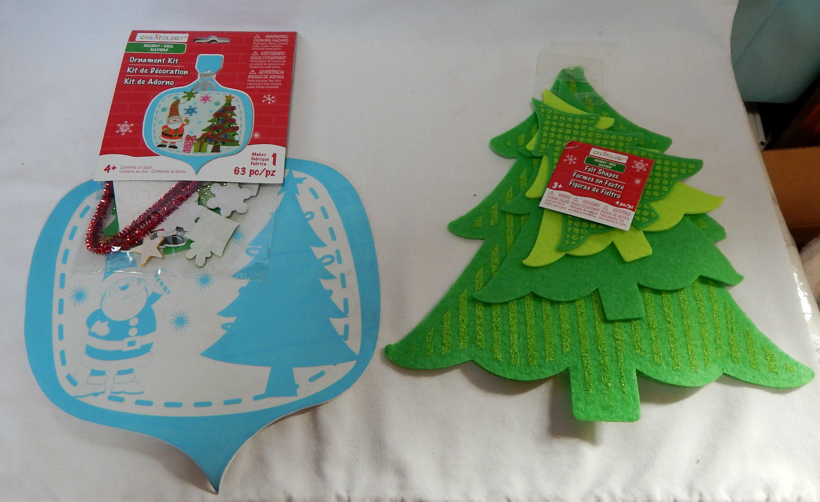 Creatology Christmas Ornament Kit 8&quot; &amp; Christmas Trees Felt Shapes 4+ 31L - $7.89