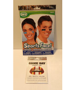 Savvi Sports Face Tattoos &amp; Game Day Lips Appliques Red White &amp; Yellow 60T - $8.02 CAD