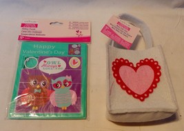 Valentine&#39;s Day Creatology Mini Felt Tote &amp; Sliding Puzzle 5+ Owls 4.5 x... - £5.88 GBP