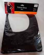 Halloween Costume Adult Velvet Dress Black Med Size 100% Polyester 9Y - $12.84