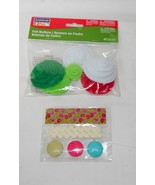  Christmas Art Minds 2&quot; Felt Buttons 40pc &amp; Trim and Buttons Three Color... - €5,13 EUR
