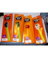 Halloween Glow&#39;n Wands by Big Lots 4 Different Glow Wands 9&quot; x 3&quot; Monste... - £4.70 GBP