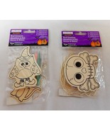 Halloween Wood Ornaments Creatology 4+ 10pc total 3&quot; x 4&quot; With Mini Mark... - £5.44 GBP