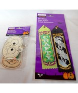 Halloween Wood Ornaments &amp; Award Ribbons by Creatology 4+ Owl &amp; Pumpkin 47E - £5.44 GBP