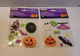 Halloween Foam Stickers Creatology 15pc Bat Ghost Pumpkin Skelton Owl Spider 39T - £4.74 GBP
