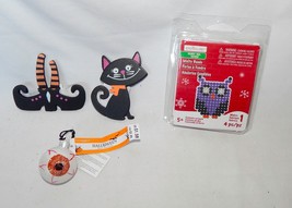 Halloween Mix Lot Celebrate It Ornaments Eye Cat-Witches Feet Owl Melty Bead 43F - £6.33 GBP