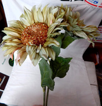 Fall Christmas Decor Picks Stems Fillers Sunflowers 2ea 29&quot; Tall x 6&quot; W 14U - £6.18 GBP