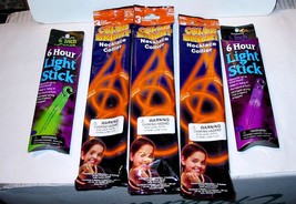 Halloween 6 Hour Orange/Purple Light Sticks 2ea Color Brite Necklace 3pk... - €5,17 EUR
