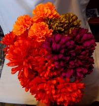 Ashland Multicolor Fall Bushes Decor Picks Stems Fillers Flowers 5ea 12&quot; x7&quot; 18O - £6.25 GBP
