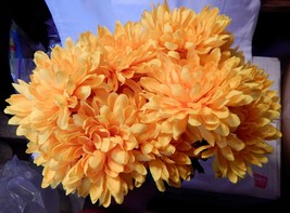 Ashland Fall Bushes Decor Picks Stems Fillers Yellow Flowers 2ea 12&quot; x 7&quot; 18D - £4.70 GBP