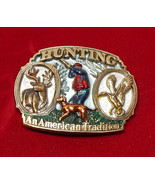 1986 Belt Buckle Hunting An American Tradition 1817 Made in USA New 3&quot;x ... - £7.09 GBP