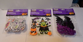 Halloween Foam Stickers Creatology 84pc Total Witches Bats Cats Pumpkins 39S - £6.32 GBP