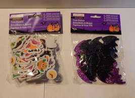 Halloween Foam Stickers Creatology 69pc Glitter Bats Owls Cats Pumpkins 41H - £4.76 GBP