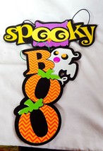 Halloween Foam Signs 2ea By Creatology Spooky BOO 10" x  4" 45Q - $4.93