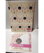 Seventeen 9&quot; x 12&quot; Folder &amp; Mouse Pad 8&quot; x 8&quot; 30 Sheets Arrows Love Styl... - $5.91