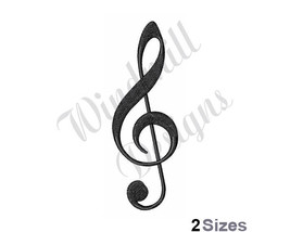 Treble Clef - Machine Embroidery Design - £2.60 GBP