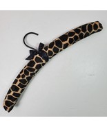 Vintage Neiman Marcus Wire Wood PADDED Clothes Hanger Animal Print - $442.65 MXN