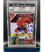 Connor Bedard 2023 Edge Icons Rookie Artwork Patch Graded Chicago Hockey... - $18.49