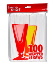 Home Smart Wrapped Plastic Straws - £3.89 GBP