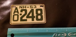 Vintage 1950’s New Hampshire BICYCLE LICENSE PLATE - $55.99