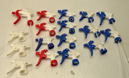 Pack of 17 Blue, Red, White Heavy Duty Trigger Sprayer Assorted Plastic ... - $26.04