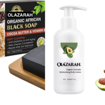 Avocado Nourishing Moisturizing Lotion with Organic Africa Black Soap (C... - £14.95 GBP