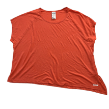 Reebok Women Workout Shirt Top AM Burnout Tee Stretch Coral Orange 4X - £5.88 GBP